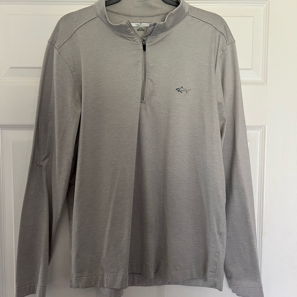 Greg Norman Collection Light Gray Quarter-Zip Pullover
